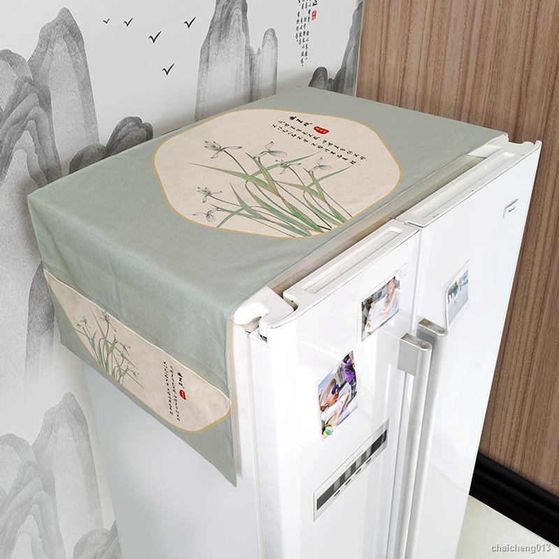 Tấm Vải Che Phủ Tủ Lạnh Phong Cách Trung Hoa Mới