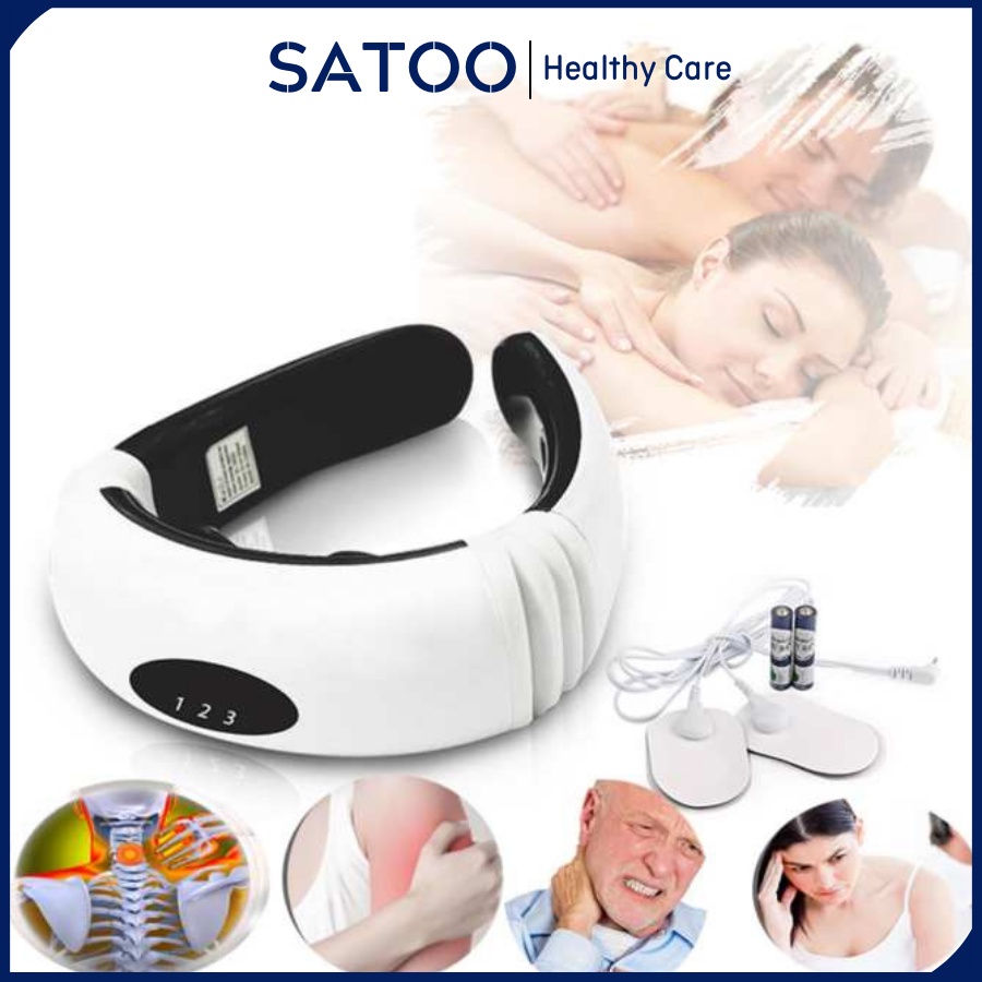 Máy Massage Cổ Vai Gáy 3D Trị Liệu Cao Cấp