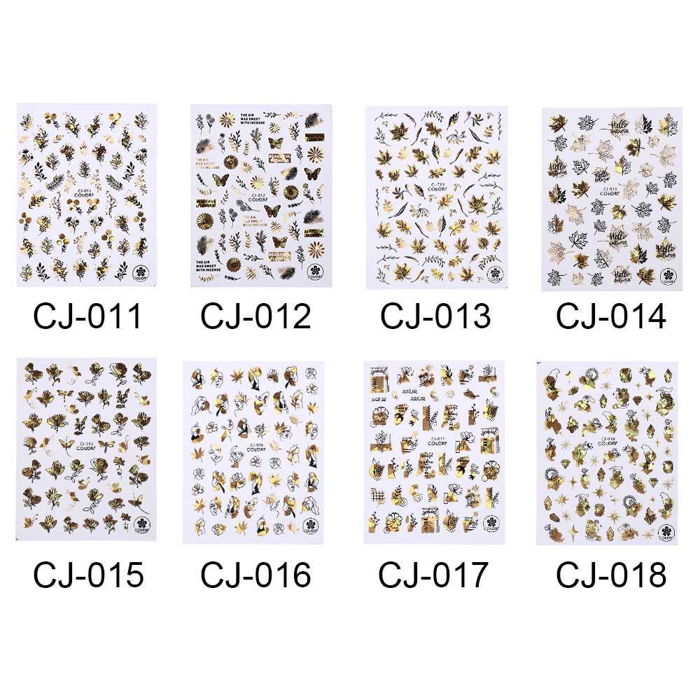 WATTLE Miếng Dán Trang Trí Móng Tay 3D DIY Xinh Xắn