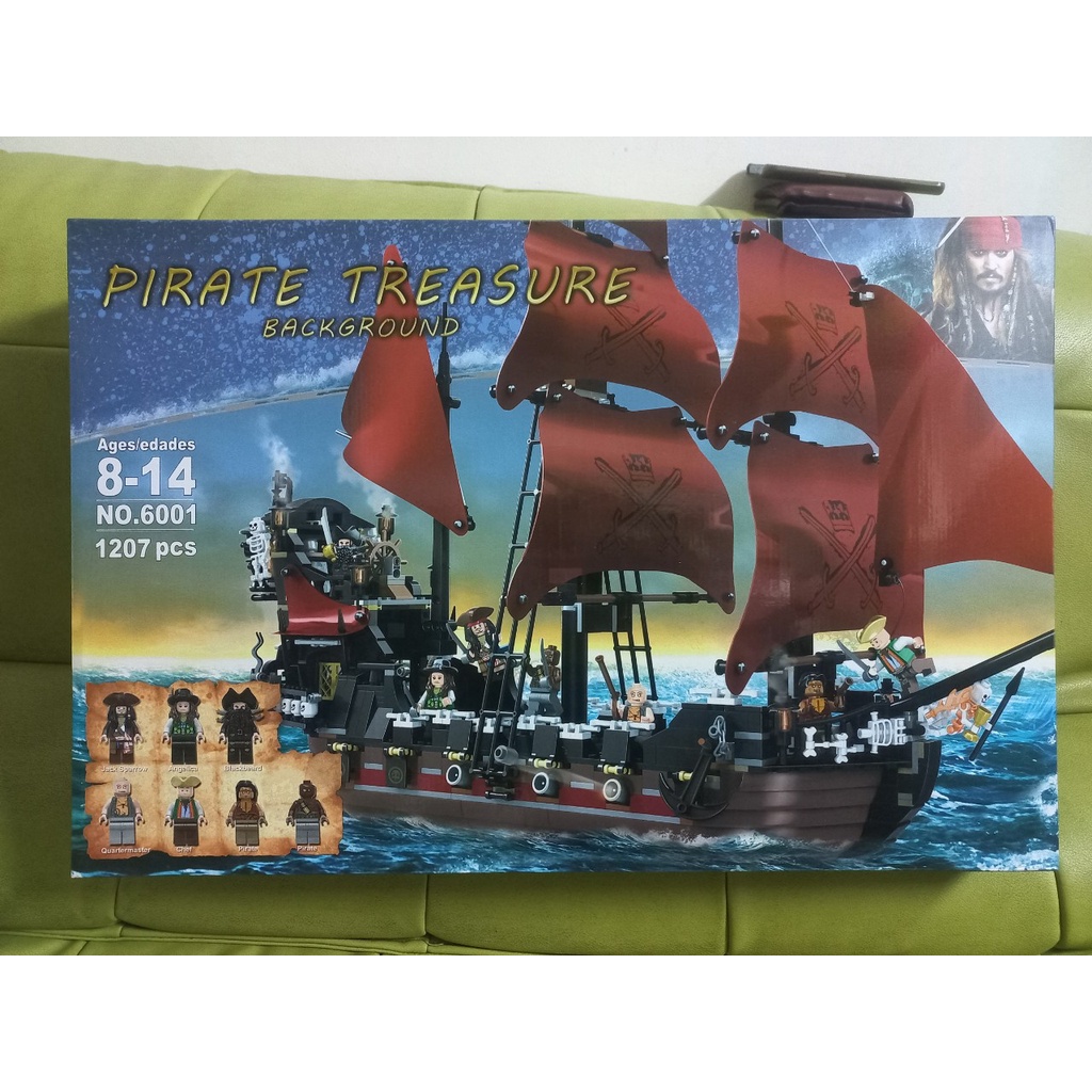 Đồ chơi giáo dục Lắp ráp Mô hình Movie Tàu Hải Tặc Của Nữ Hoàng Anne SX 6001 - 1207 Mảnh