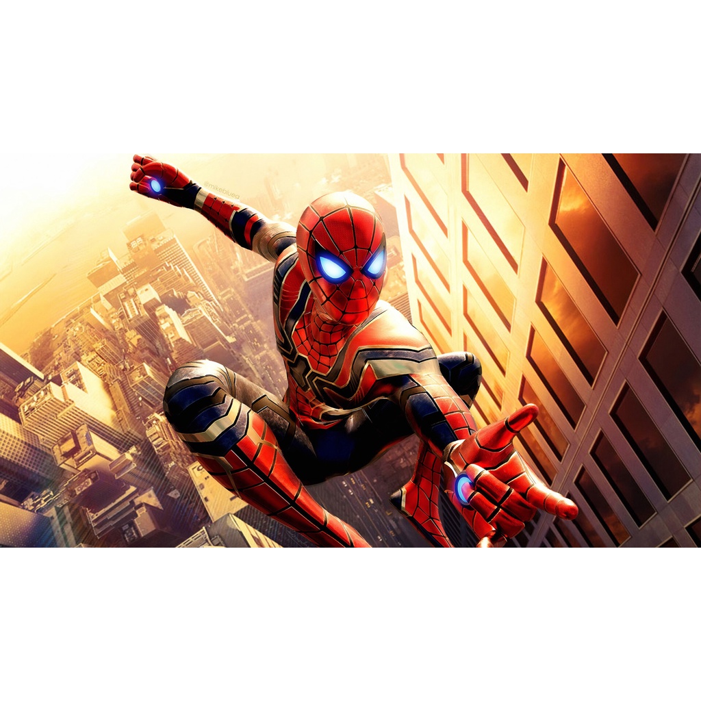 Poster A2, A3, A4 dán tường Marvel, decal trang trí có keo SPIDER MAN - Mẫu 5
