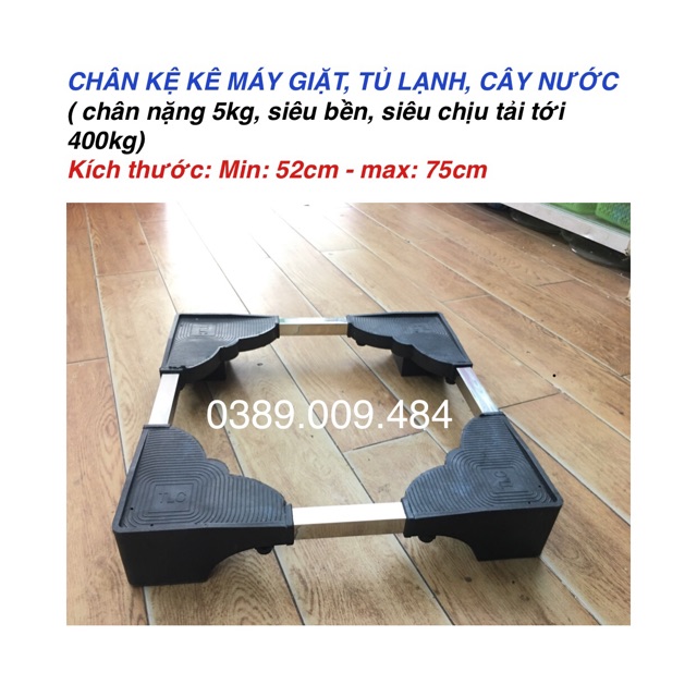 Chân kệ kê máy giặt, tủ lạnh, cây nước ( 1 đổi 1 trong 12 tháng)