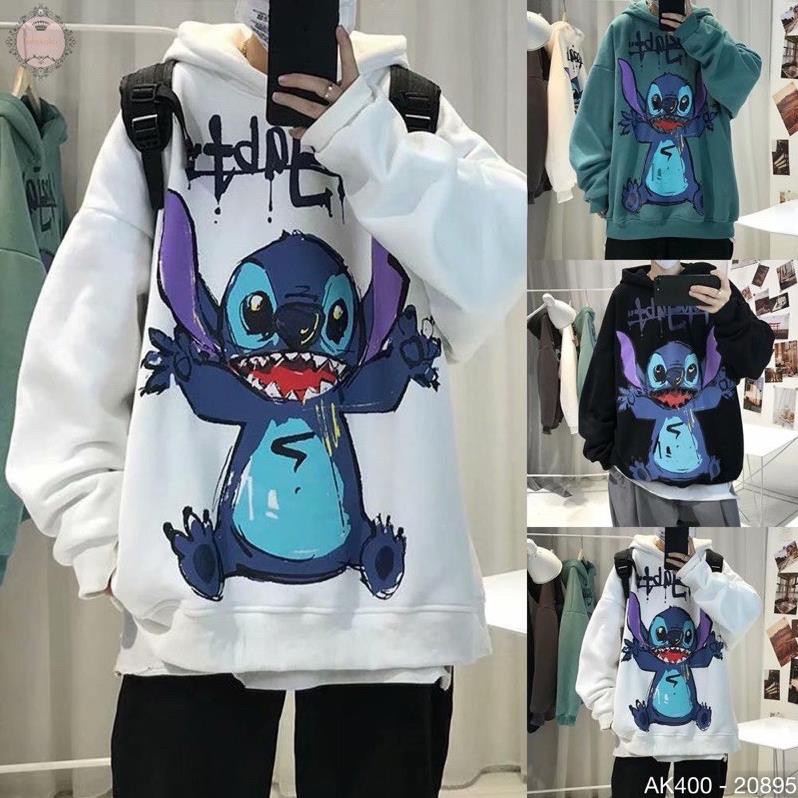 Áo Hoodie In Stick Nam Nữ Có Mũ | Áo Khoát  Nỉ Bông Dày Ngoại | Form Rộng Unisex| Freesize |Siêu Hot