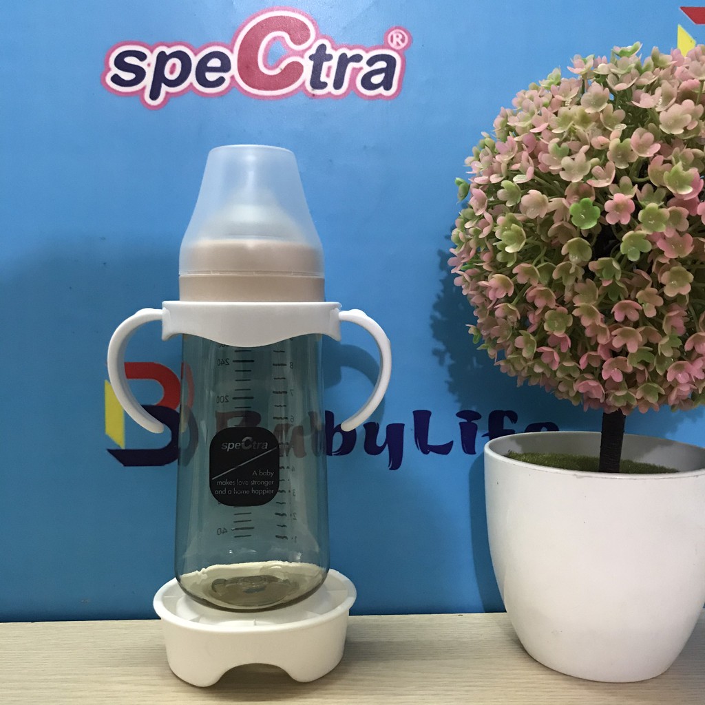 Bình sữa Spectra Hàn Quốc PPSU 260ml tặng kèm tay cầm