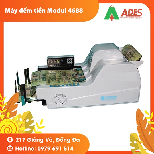 Máy đếm tiền Modul 4688 3 số đếm 1.000tờ/phút - BH 12 tháng