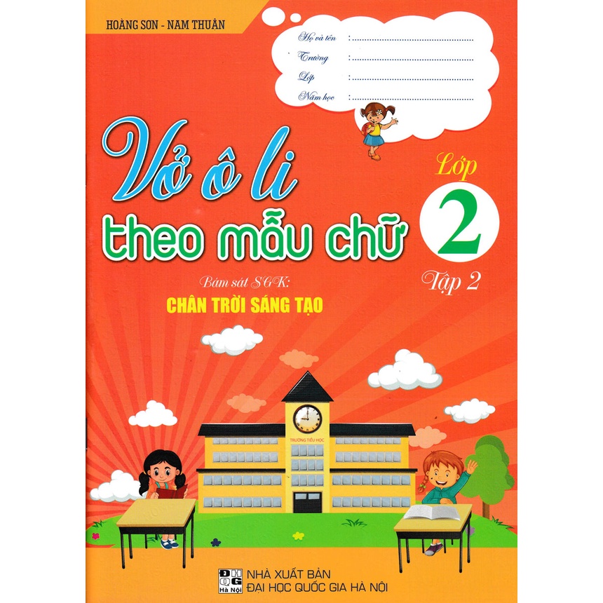 Sách - Combo Vở Ô Li Theo Mẫu Chữ Lớp 2 (Bám Sát SGK Chân Trời Sáng Tạo) (Bộ 2 Cuốn)
