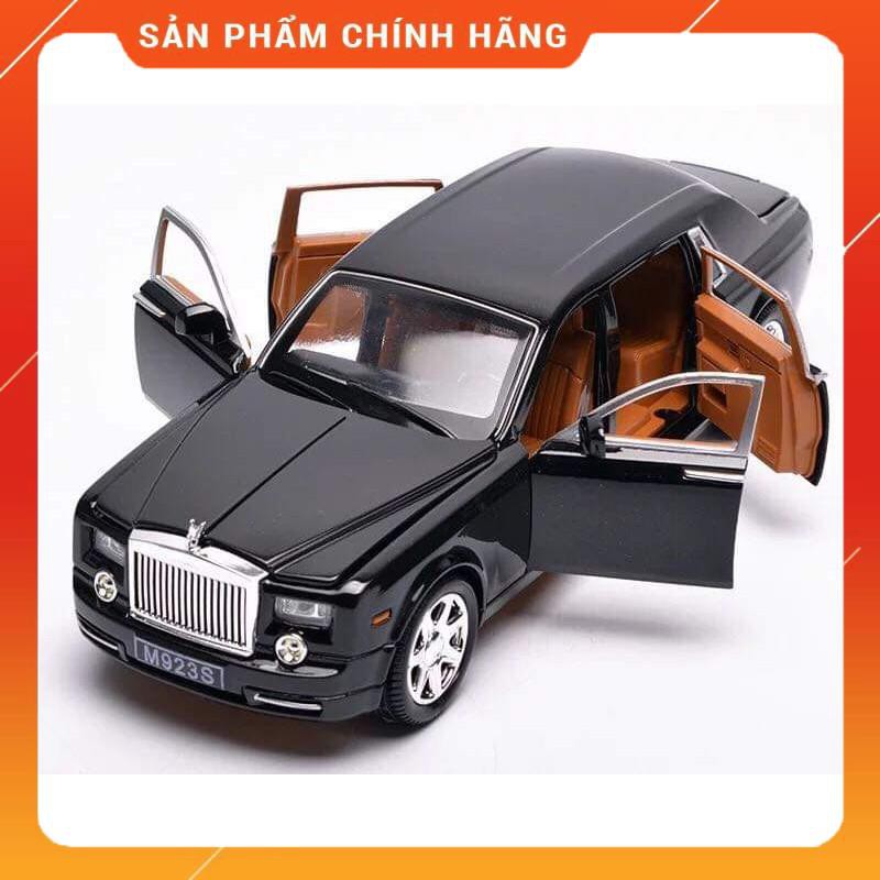 Ô TÔ MÔ HÌNH SẮT TRƯNG BÀY ROLLS ROYCE PHANTOM 1:24 XLG(Đen)