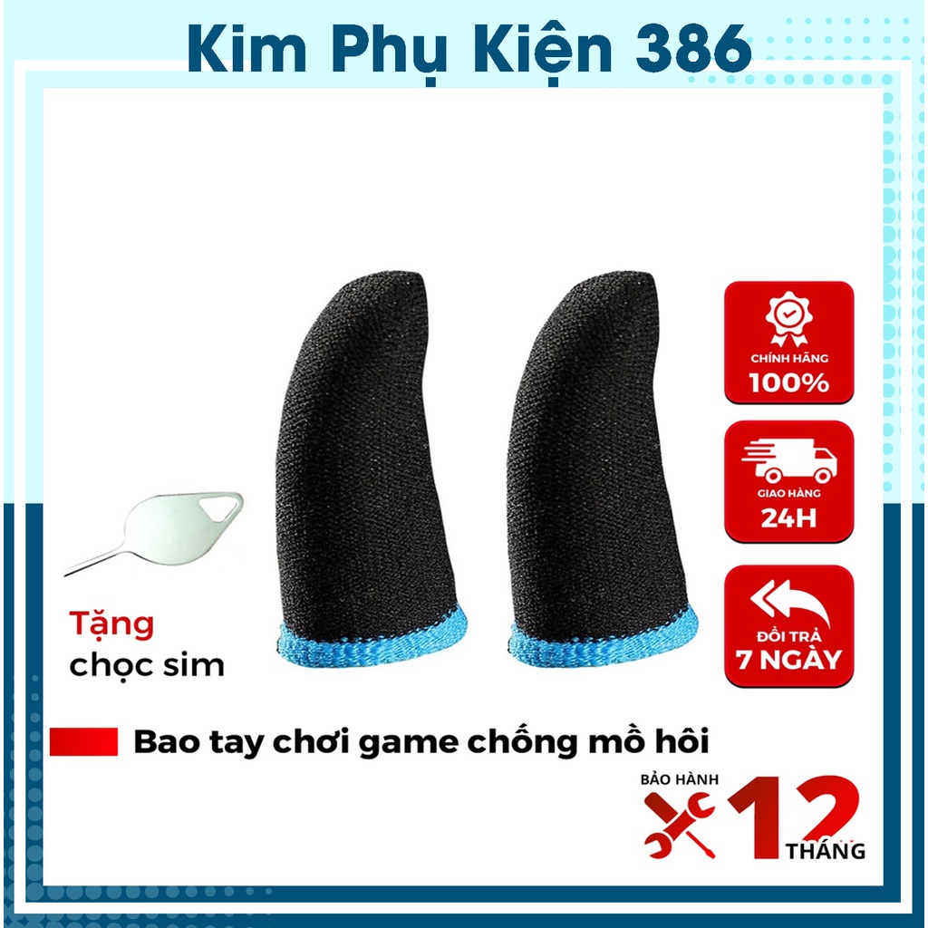 Bao Tay Gaming Cho Điện Thoại, Găng Tay Chơi Game Liên Quân FreeFire, Pubg Mobile- Cảm Ứng Mượt - Chống Mồ Hôi Tay