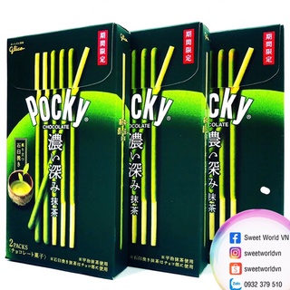 Bánh que pocky rich matcha trà xanh - Nhật Bản