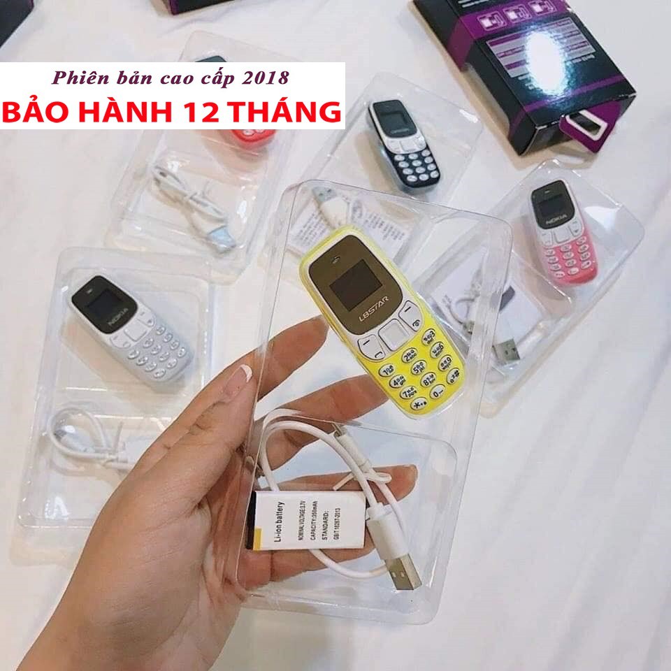 Điện Thoại mini 2 sim 2 sóng 5 màu- Độc Lạ Hot - 2 Sim Thay Đổi Giọng Nói - Hỗ Trợ Thẻ Nhớ Lên Tới 32GB