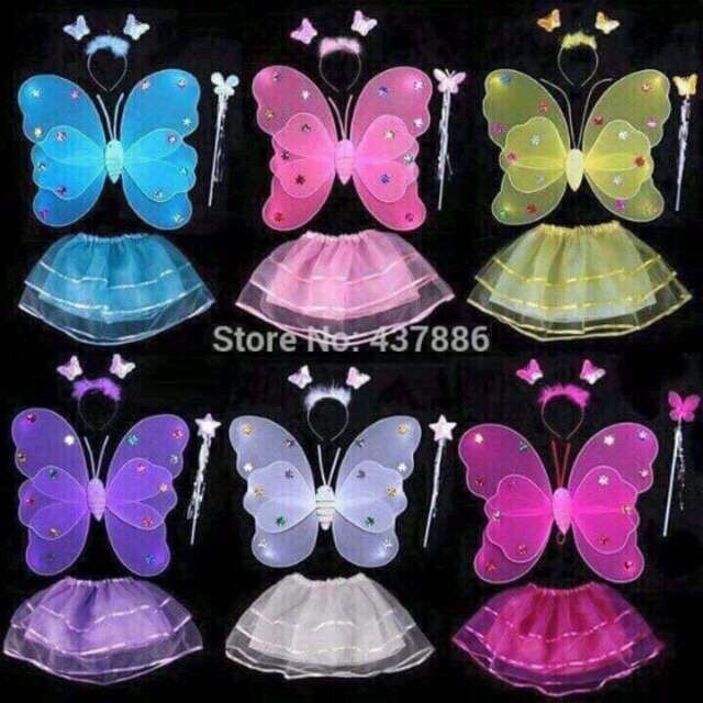 BỘ Cánh bướm có váy hoá thành tiên bướm