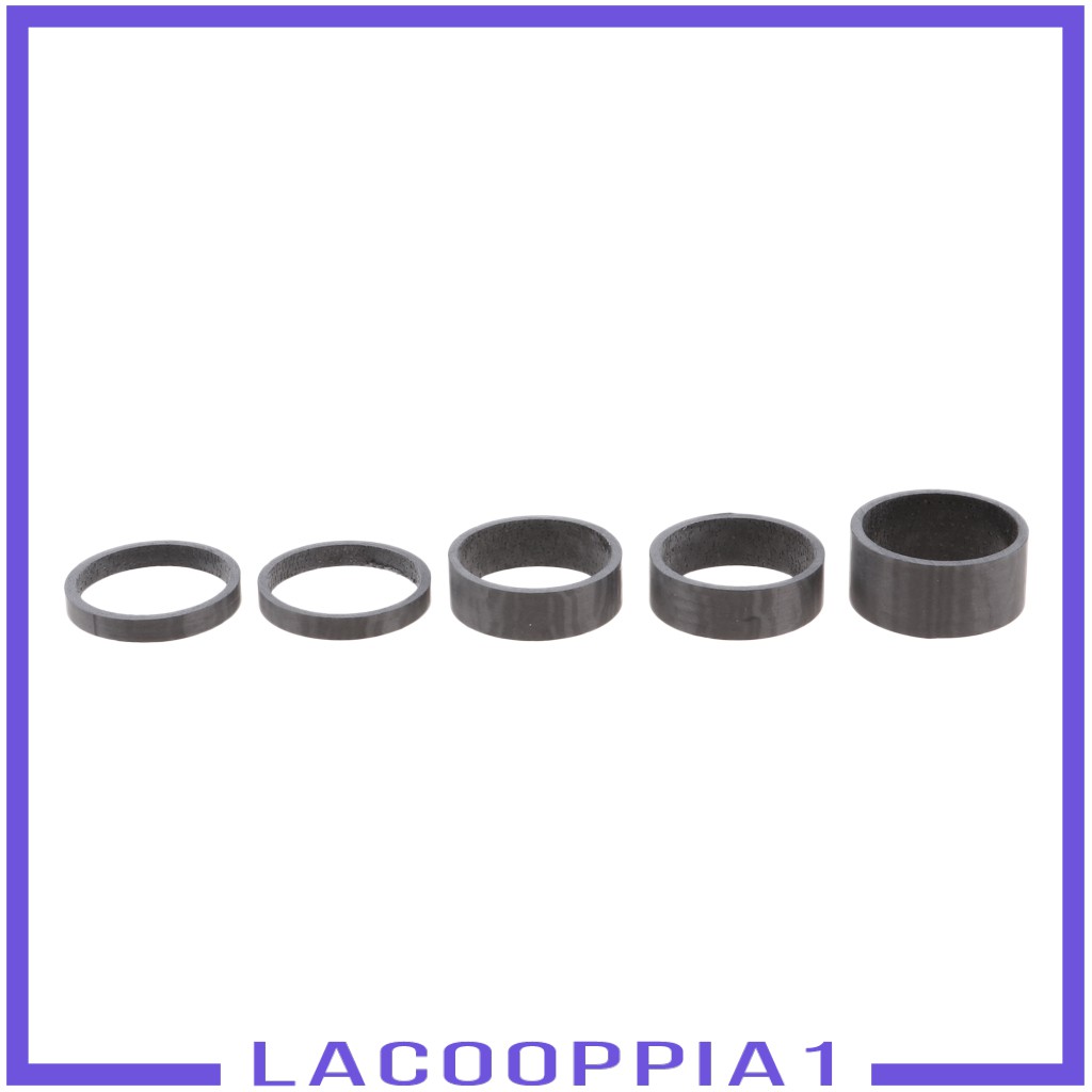 [LACOOPPIA1] 5X Bike Headset 28.6mm Stem Spacers 1-1/8&quot; Bicycle Washers 5/10/15mm BMX MTB