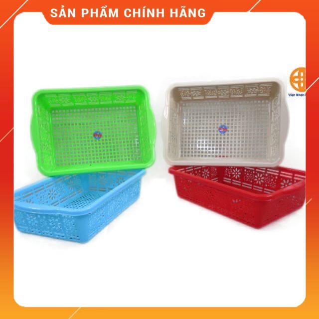 {GIÁ HỦY DIỆT} Rổ Nhựa Hình Chữ Nhật Chính hãng Việt Nhật- 3455/3456/3457