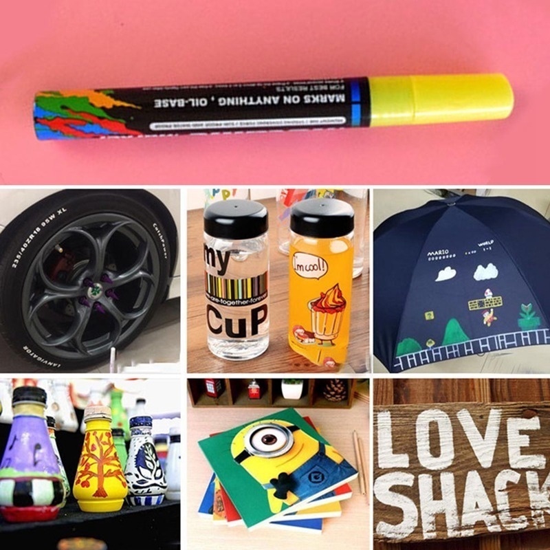 Waterproof Pen Car Tyre Tire Tread Rubber Metal Permanent Paint Markers Graffiti Oily Marker Pen Faddish