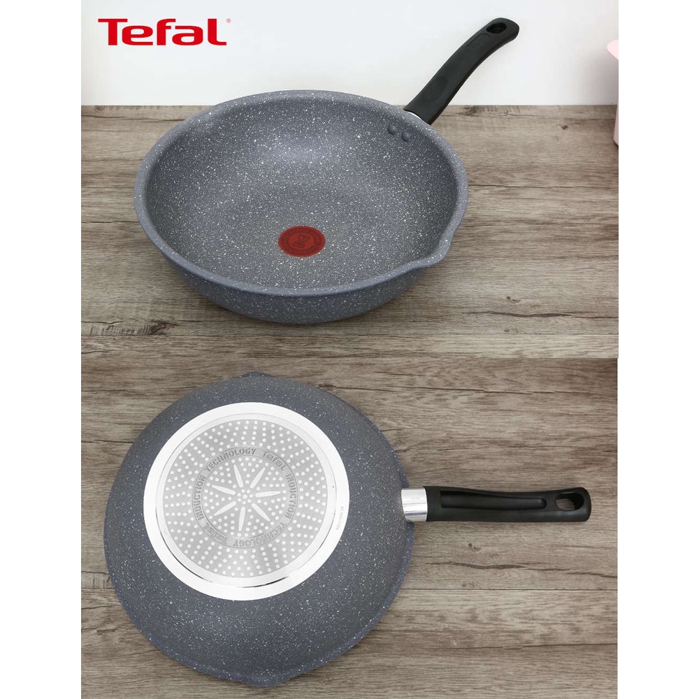 Chảo nhôm sâu lòng chống dính đáy từ Tefal Cook Healthy G1348695 size 28cm bảo hành 24 tháng