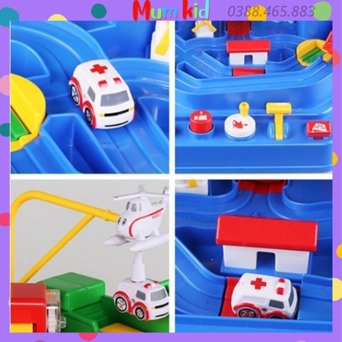 Bộ đồ chơi lắp ghép, lắp ráp đường đua ô tô phiêu lưu cho bé trai, gái 3 4 5 6 7 8 tuổi. Trò chơi trí tuệ cho trẻ em M40
