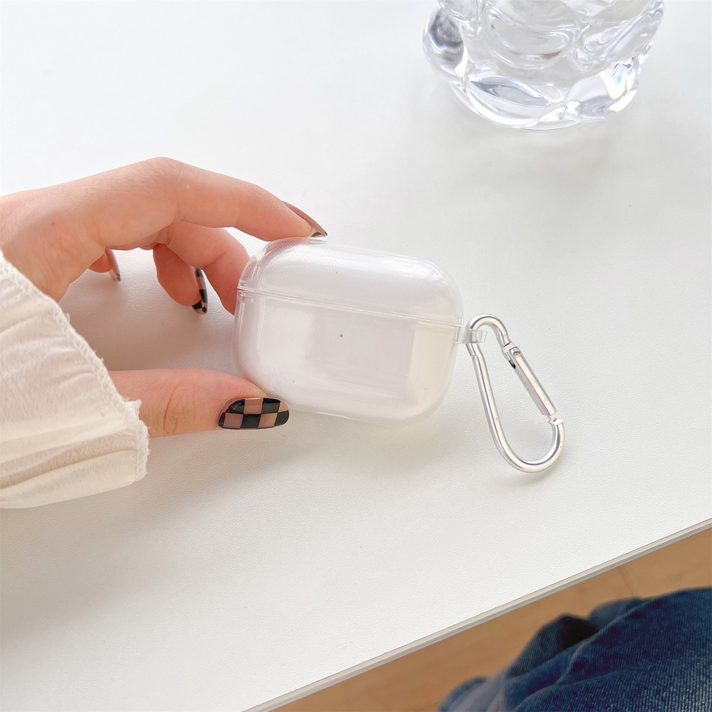 Vỏ Bảo Vệ Hộp Đựng Tai Nghe Airpods pro 2 2022 Kết Nối Bluetooth Không Dây Bằng TPU Trong Suốt Hình Mặt Cười