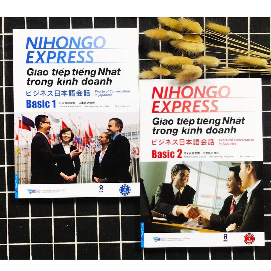 Sách - Combo Giáo trình giao tiếp tiếng Nhật trong kinh doanh Nihongo Express Bijinesu Nihongo Kaiwa Tặng Kèm Sổ Tay