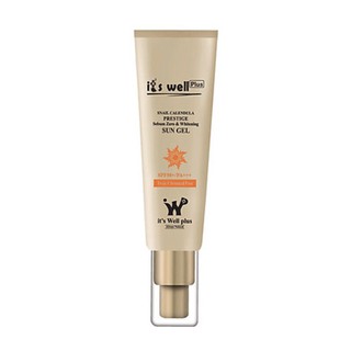 Kem Chống Nắng It's Well Plus Snail Calendula Prestige Sebum Zero & Whitening Sun Gel SPF 50+/PA+++ (50g)
