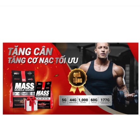 [Chính hãng]  Sữa Dinh Dưỡng Hỗ Trợ Tăng Cân Tăng Cơ -Elite Labs Usa Mass Muscle Gainer
