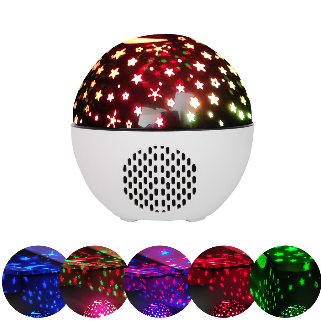 [ rotating bluetooth sound starry sky lamp ][ Dream and romantic projection lamp ][ music laser gypsophila atmosphere light ]