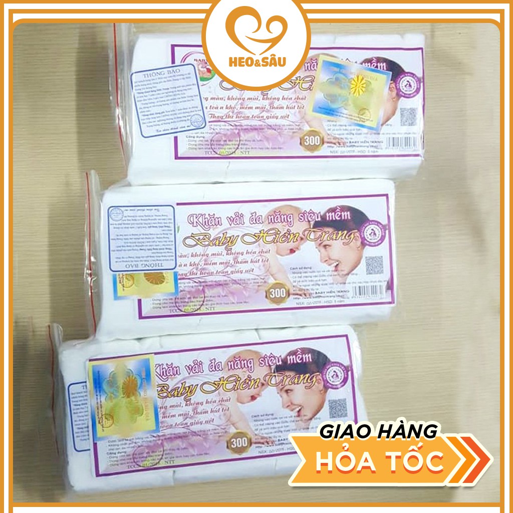 Khăn Khô Đa Năng FREESHIP Khăn Vải BABY HIỀN TRANG 180g