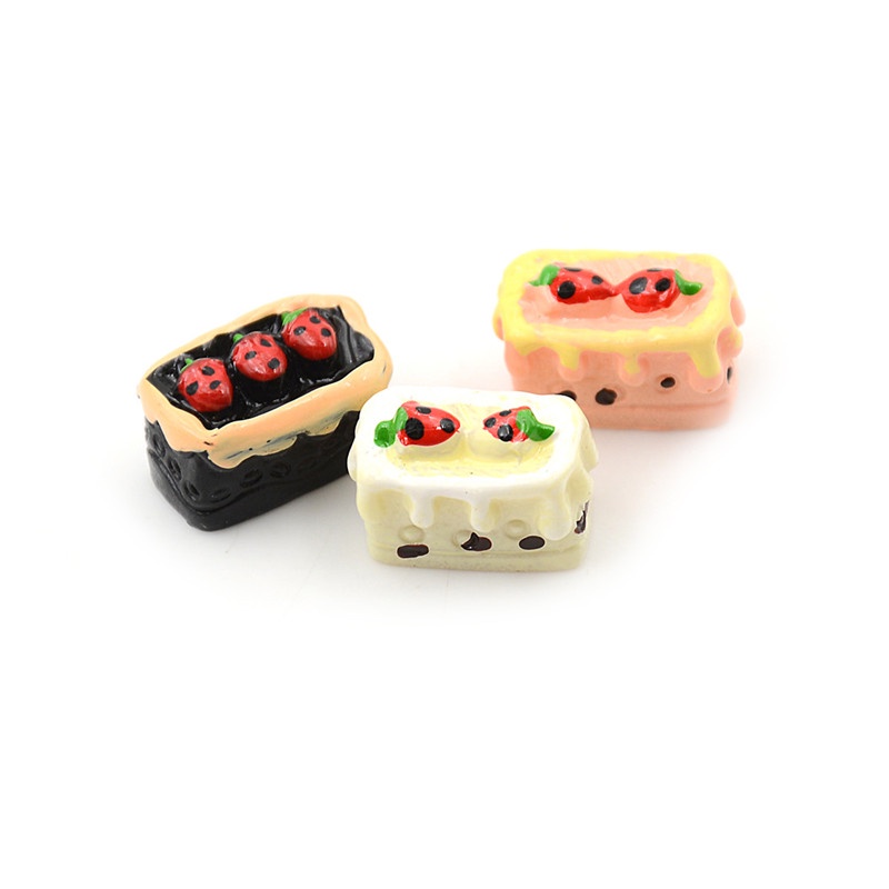 Bộ 8 bánh ngọt thu nhỏ đẹp mắt sinh động tỉ lệ 1 / 12 dành cho nhà búp bê