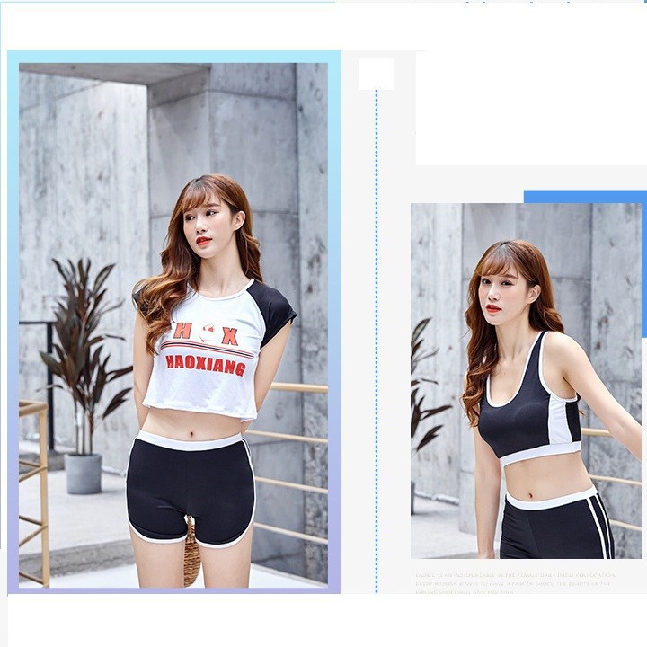 bộ bơi ba mảnh áo ba lỗ