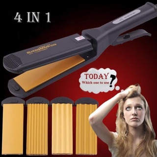 Máy kẹp tóc 💓FREESHIP💓 Máy tạo kiểu tóc GuangMing 1056 4in1 tạo được 4 kiểu tóc khác nhau, chống va đập tốt 9017