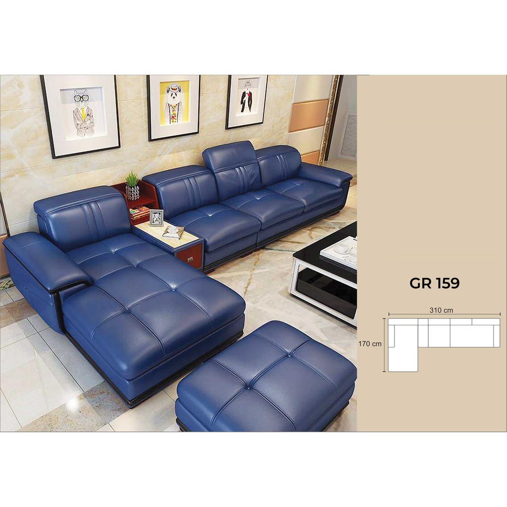 Bộ sofa góc thư giãn cao cấp GR-165