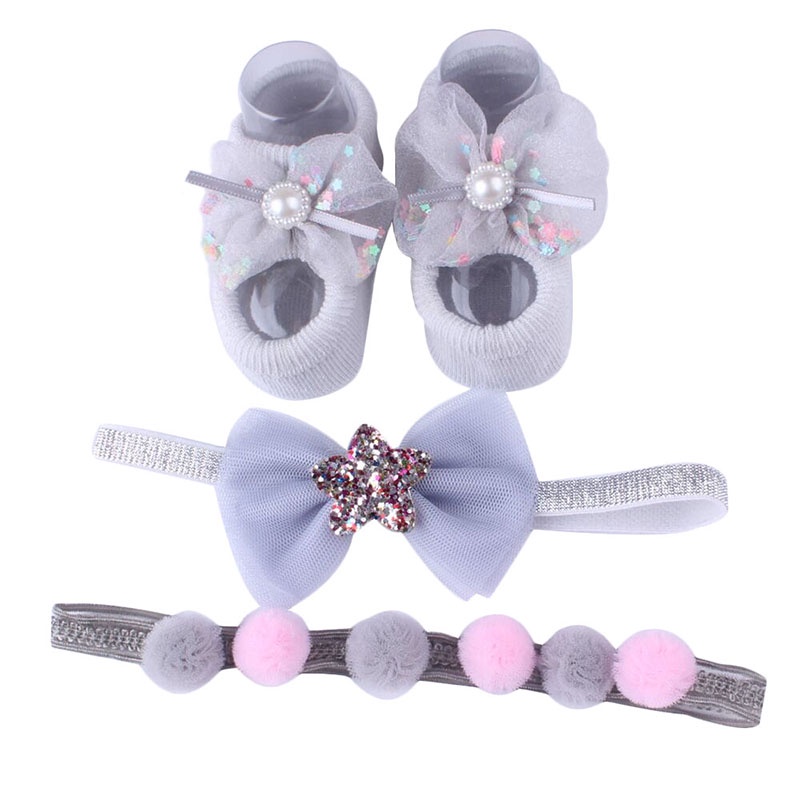 Set 3 Băng Đô Đính Hoa/Băng Đô/Băng Đô Xinh Xắn Cho Bé