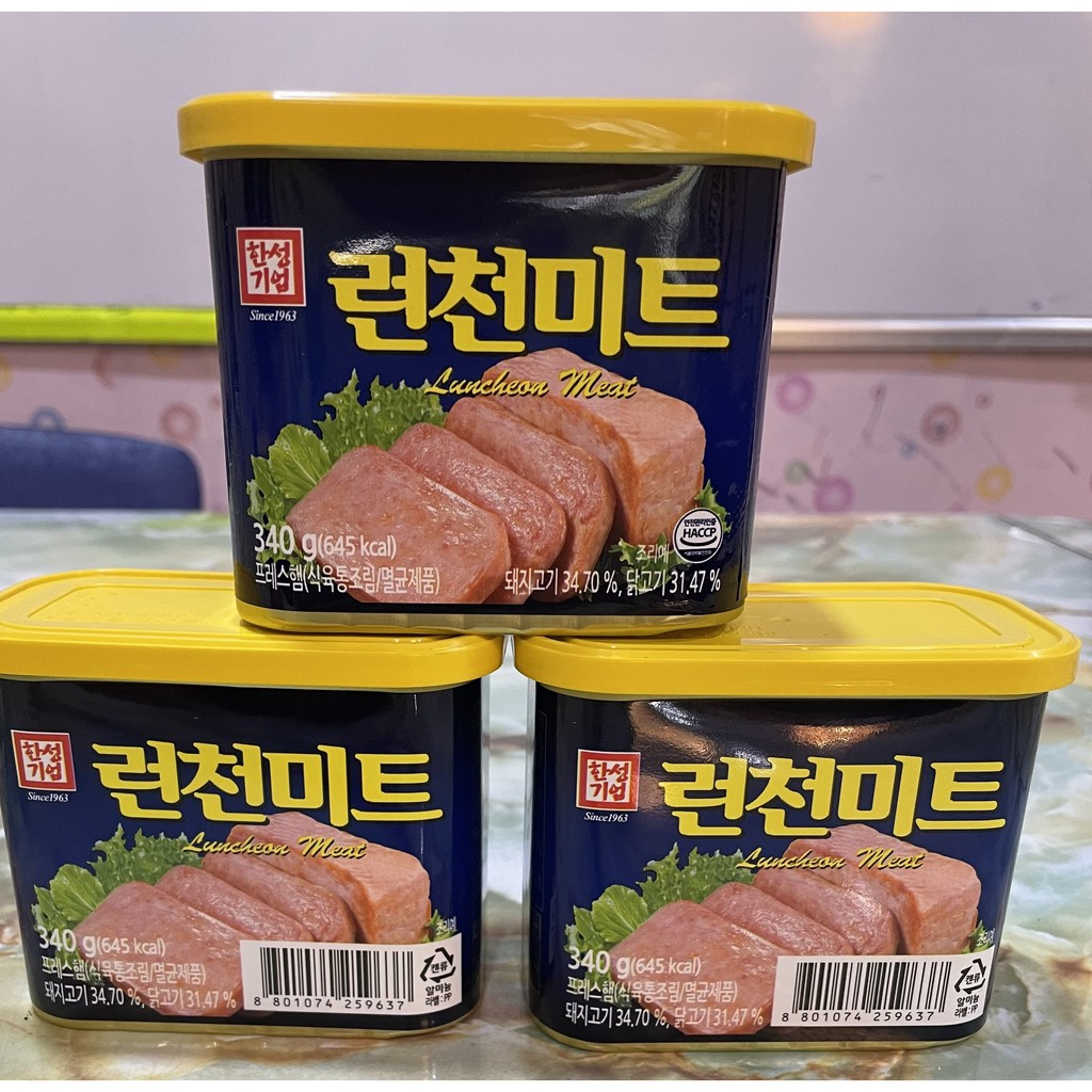 thịt hộp hàn quốc spam ,340 gam