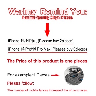 Miếng Dán Cường Lực Bảo Vệ Camera Cho iPhone 14 Pro Max 14 Plus