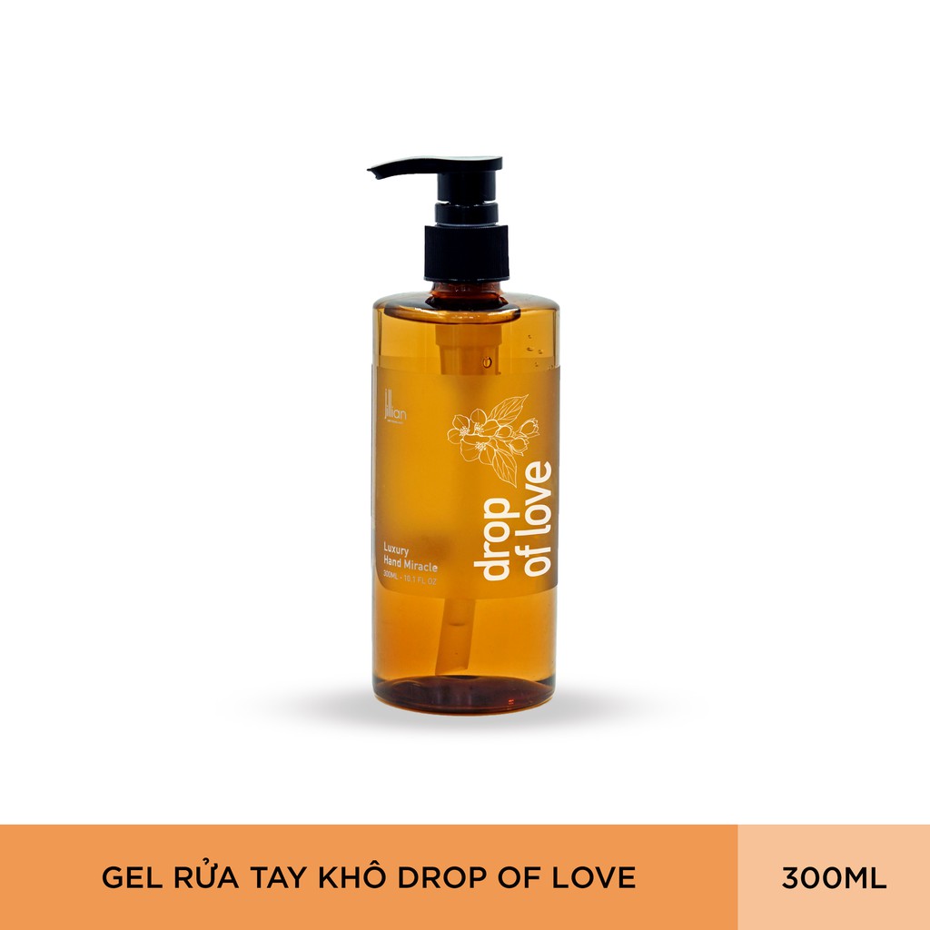 Gel rửa tay khô Jillian hương nước hoa Drop of Love 300ml