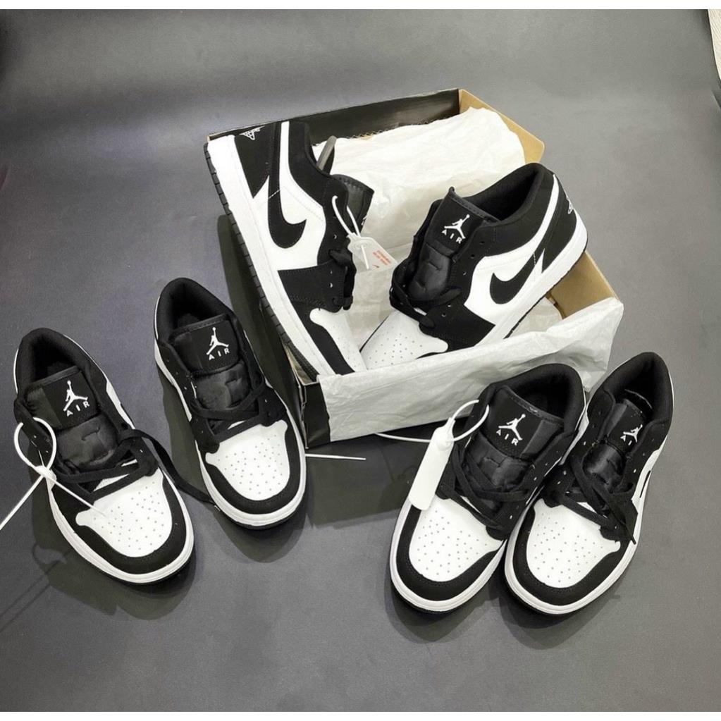 Giày 𝐉𝐨𝐫𝐝𝐚𝐧 1 low Panda màu đen trắng nam nữ, Giày sneaker JD 1 Panda cổ thấp bản đẹp 2022