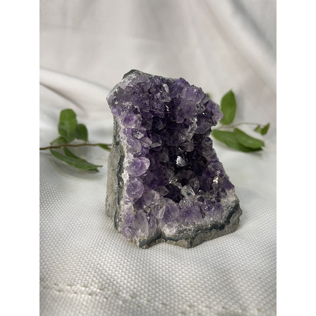 HỐC THACH ANH TÍM NHỎ - AMETHYST GEODE - KT : 9 X 8 CM (TV46) |CADA DECOR