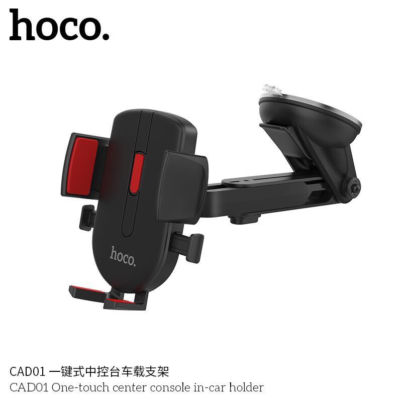 Giá Đỡ Điện Thoại Thông Minh Hoco CAD01 - giá đỡ điện thoại trên oto, xe hơi xoay 360 độ gắn trên kính hoặc táp lô