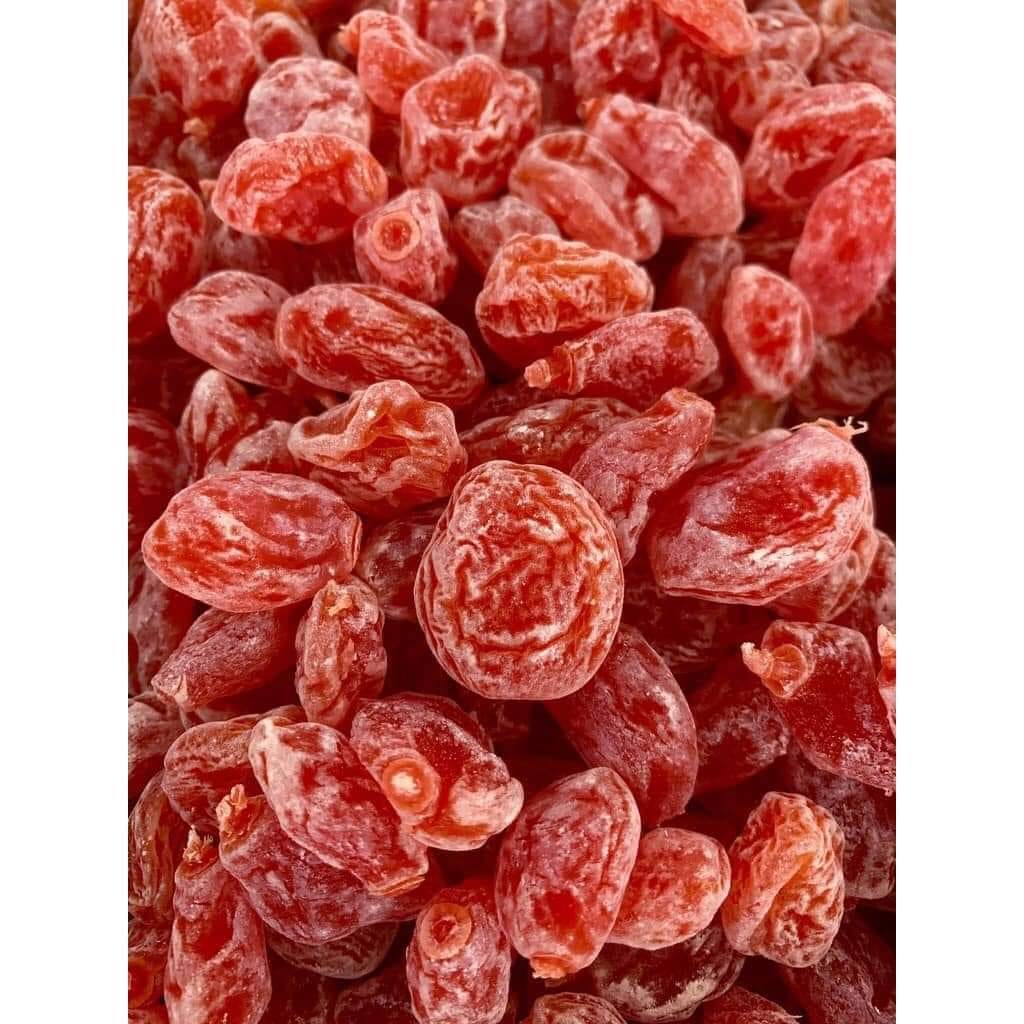 Ô mai xí muội  đào hồng phấn hộp 500g.