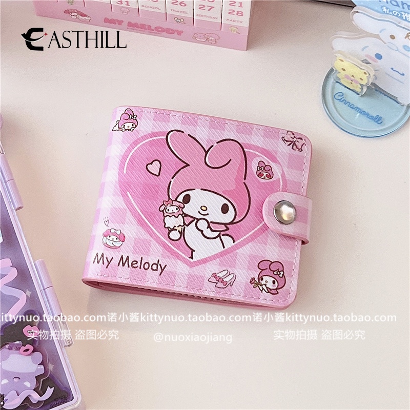 Ví Ngắn Dạng Gập In Hình Cinnamoroll Dễ Thương Kích Thước Nhỏ Gọn Cho Bé Trai Và Bé Gái