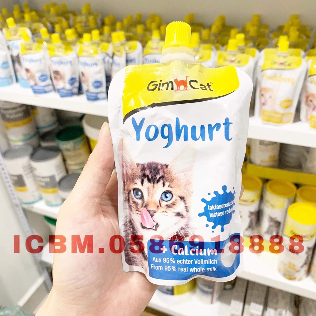 SỮA CHUA GIMCAT CHO MÈO BỔ SUNG CANXI 150G NHẬP ĐỨC GIÁ CỰC RẺ
