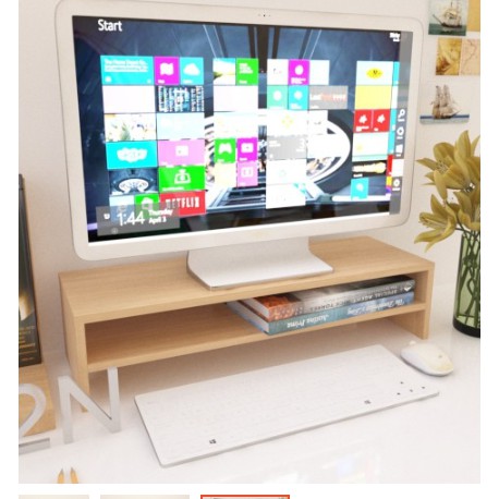 Kệ để màn hình máy tính-Laptop dài 60*20 [kệ treo tường - kệ trang trí - kệ  gỗ] | Shopee Việt Nam