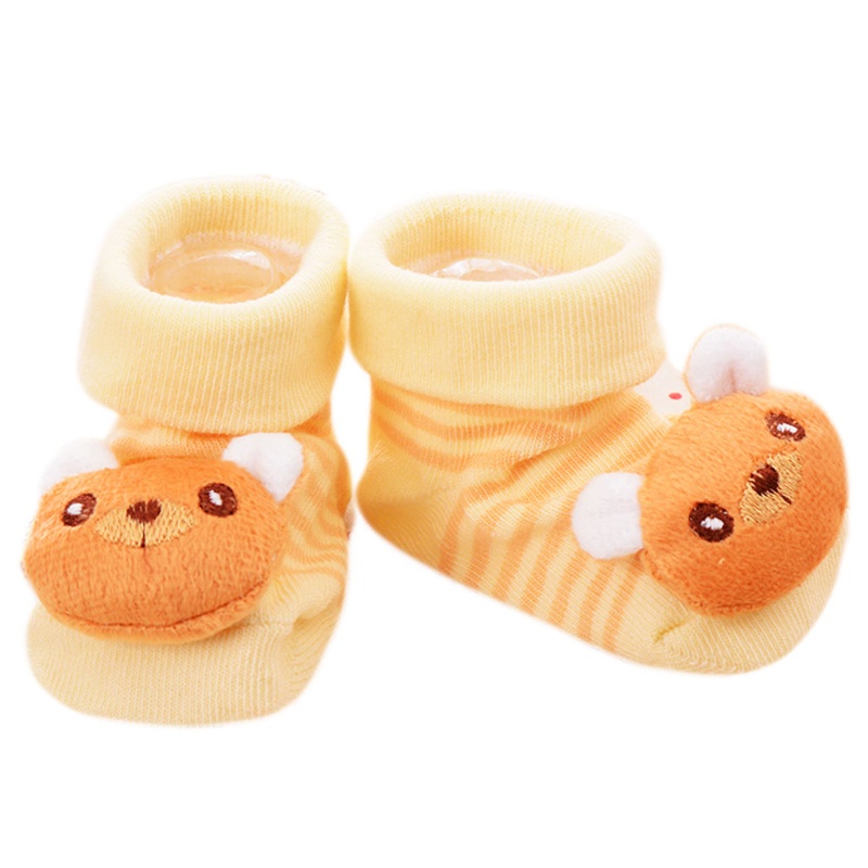 Tất Cotton Chống Trượt Hình Động Vật Hoạt Hình Cho Bé