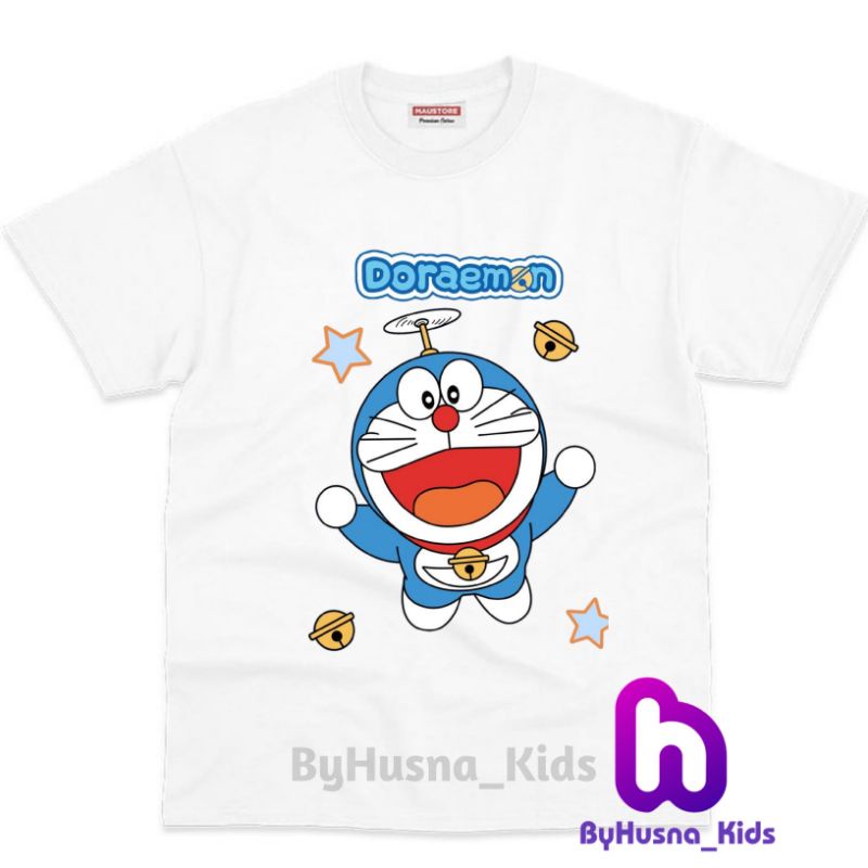 Áo thun cho bé trai và bé gái in hình hoạt hình Doraemon dễ thương, chất liệu cotton mềm mịn thoáng mát NTShirt