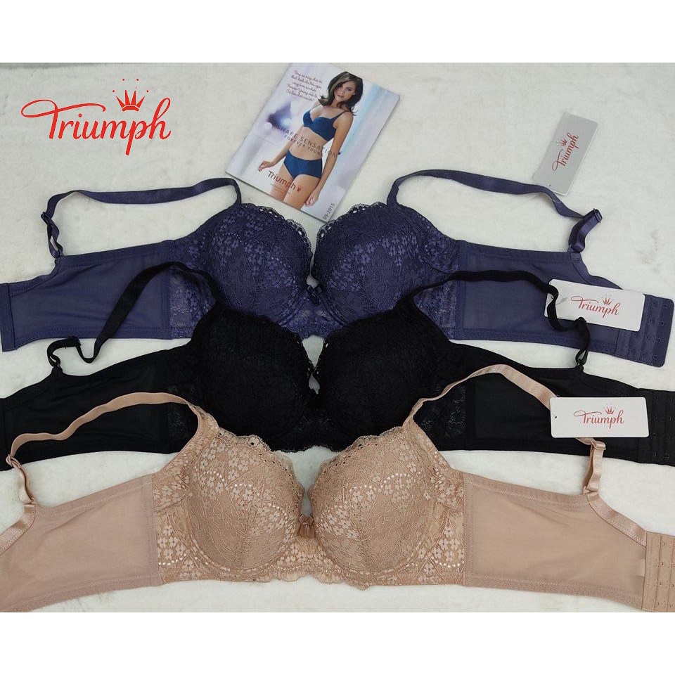 Áo lót Triumph Simply Sculpt Blossom WP, có gọng, mút mỏng, 4 móc cài