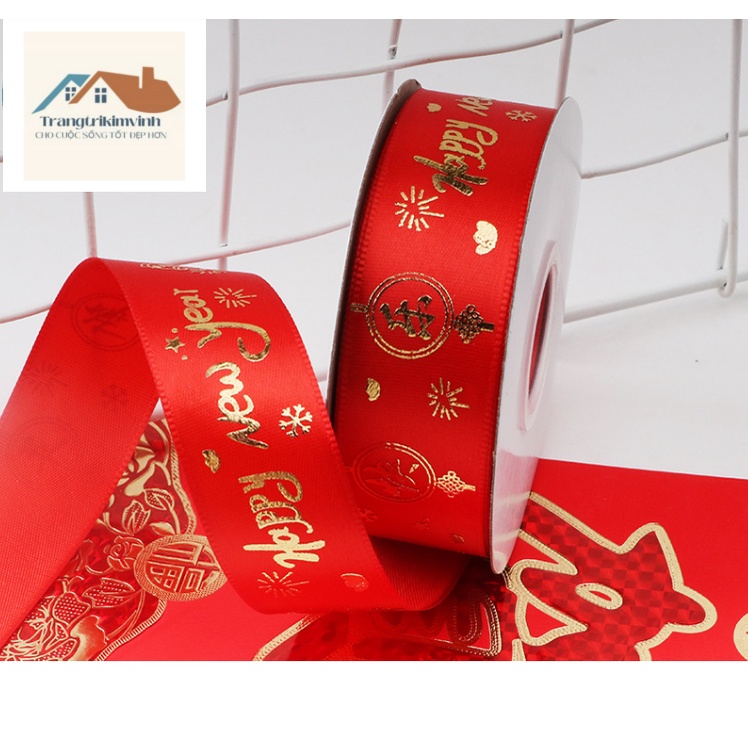 Dây ruy băng trang trí tết (nhiều mẫu)