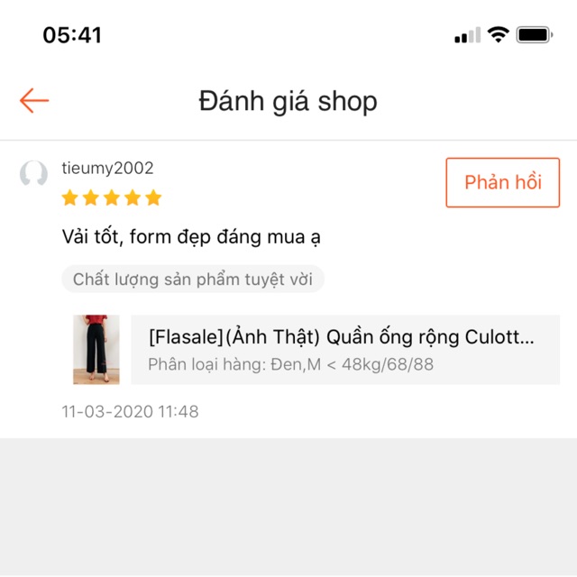 [Flasale](Ảnh Thật) Quần ống rộng Culottes siêu sang chảnh