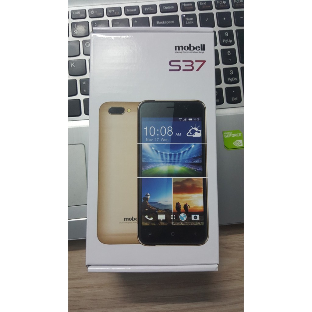 Điện thoại smartphone Mobell S37 Màn hình 5inch  Full box bảo hành 12 tháng + Tặng kèm ốp dẻo và miếng dán màn hình