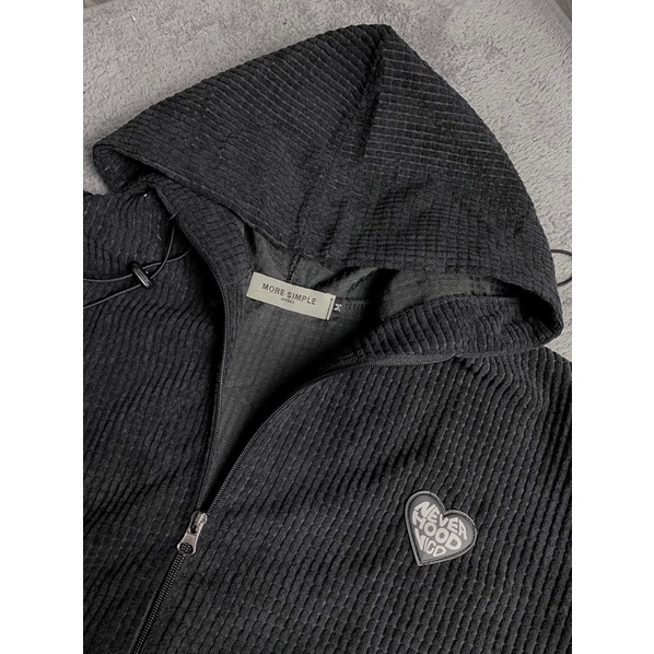 KHOÁC NHUNG GÂN TRÁI TIM FORM RỘNG UNISEX NAM NỮ