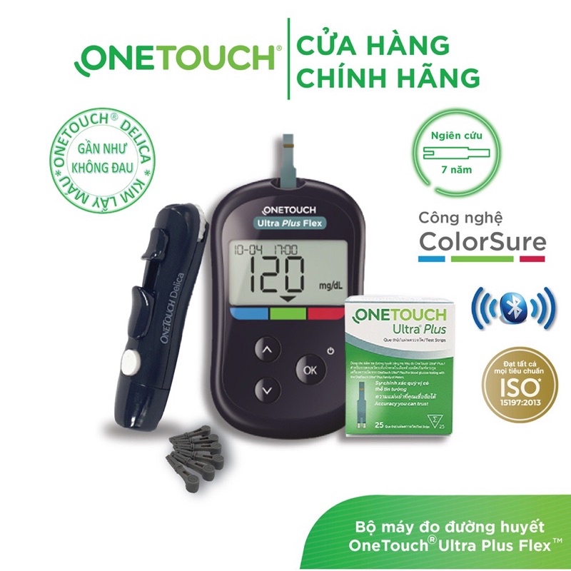 (GIAO NHANH 30 PHUT) MÁY ĐO ĐƯỜNG HUYẾT ONETOUCH UNTRAL PLUS HÀNG CHÍNH HÃNG 100%