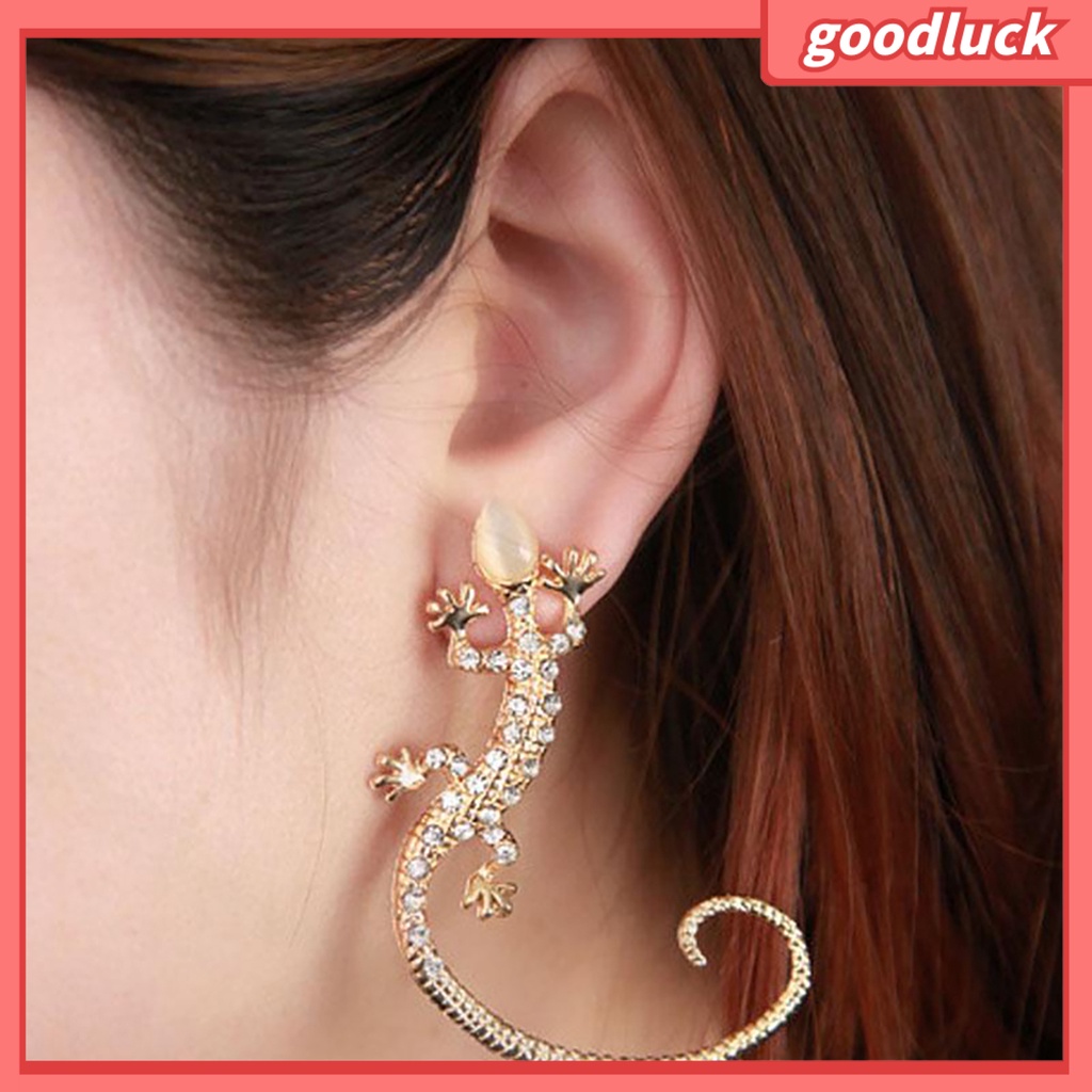 1 Khuyên Vành Tai Hình Thằn Lằn Đính Đá Cho Nữ